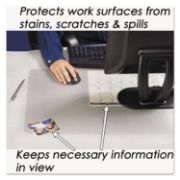 Picture of Artistic® KrystalView Desk Pad with Microban, 24 x 19, Clear