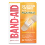 Picture of BAND-AID® Antibiotic Adhesive Bandages, Assorted Sizes, 20/Box