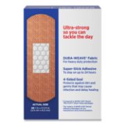 Picture of BAND-AID® Flexible Fabric Adhesive Tough Strip Bandages, 1" x 3 1/4", 20/Box