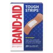 Picture of BAND-AID® Flexible Fabric Adhesive Tough Strip Bandages, 1" x 3 1/4", 20/Box