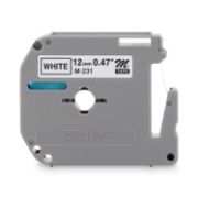 Picture of Brother P-Touch® M Series Tape Cartridge for P-Touch Labelers, 1/2"w, Black on White