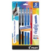 Picture of Pilot FriXion Ball Color Sticks Erasable Gel Pens 5/Pkg 2 Black, 2 Blue & 1 Red