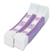 Picture of Coin-Tainer® Currency Straps, Violet, $2,000 in $20 Bills, 1000 Bands/Pack