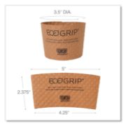 Picture of Eco-Products® EcoGrip Hot Cup Sleeves - Renewable & Compostable, 1300/CT