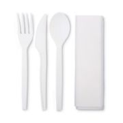 Picture of Eco-Products® PolystyreneM WraPolypropyleneed Cutlery Kit, White, 250/Carton