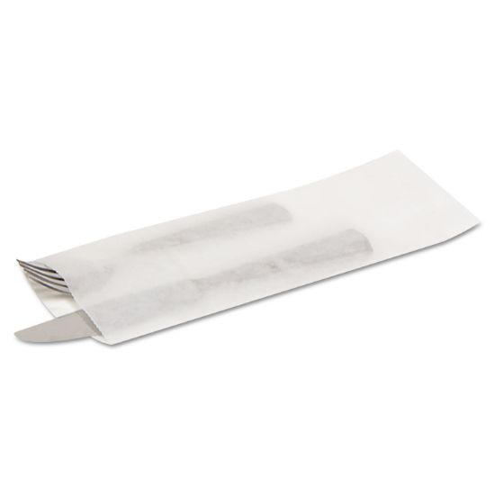 Picture of Bagcraft ToGo! Silverware Bags, 10d x 2 3/4w, White, 2000/Carton