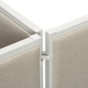 Picture of basyx® Versé Quick Connect 90° Connecting Hardware, Gray, 2/Pack