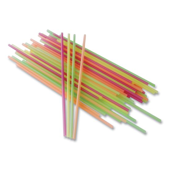 Picture of Berkley Square Neon Sip Sticks, 5.5", Assorted, 1,000/Pack