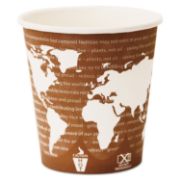 Picture of Eco-Products® World Art Renewable Compostable Hot Cups, 10 oz., 50/PK, 20 PK/CT