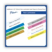 Picture of Brother P-Touch® M Series Tape Cartridges for P-Touch Labelers, 1/2"w, Black on White, 2/Pack