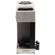 Picture of BUNN® Pour-O-Matic Three-Burner Pour-Over Coffee Brewer, Stainless Steel, Black