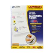 Picture of C-Line® Cleer Adheer Self-Adhesive Laminating Film, 3 mil, 9" x 12", 50/Box