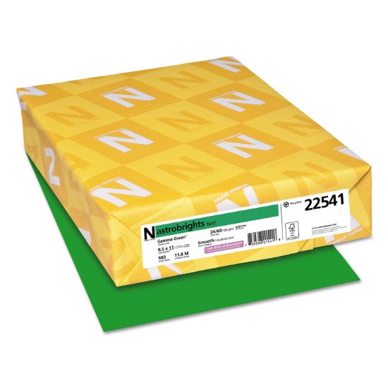 Picture of Astrobrights® Color Paper, 24lb, 8 1/2 x 11, Gamma Green, 500 Sheets