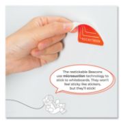 Picture of Rocketbook Beacons Smart Stickers for Whiteboards, 2.5" Triangles, Orange, 4/Pack