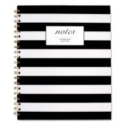 Picture of Cambridge® Black & White Striped Hardcover Notebook, 11 x 8 7/8, 80 Sheets