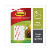 Picture of Command Small Poster Strips White 16/Pkg