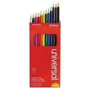 Picture of Universal™ Woodcase Colored Pencils, 3 mm, 24 Assorted Colors, 24 per pack