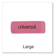 Picture of Universal® Bevel Block Erasers, 20/Pack