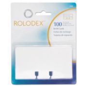 Picture of Rolodex™ Plain Unruled Refill Card, 2 1/4 x 4, White, 100 Cards/Pack