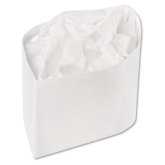 Picture of Royal Classy Cap, Crepe Paper, White, Adjustable, One Size, 100 Caps/Pk, 10 Pks/Carton
