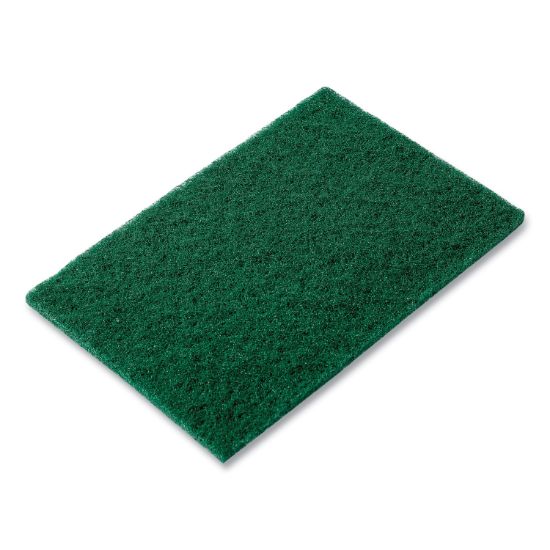 Picture of Royal Medium-Duty Scouring Pad, 6 x 9, Green, 60/Carton