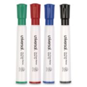 Picture of Universal® Dry Erase Markers, Bullet Tip, Assorted, 4/Set