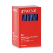 Picture of Universal® Economy Ballpoint Stick Oil-Based Pen, Blue Ink, Medium, 60/Pack