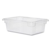 Picture of Rubbermaid® Commercial Food/Tote Boxes, 3 1/2gal, 18w x 12d x 6h, Clear
