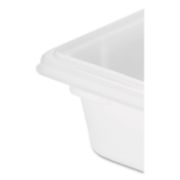 Picture of Rubbermaid® Commercial Food/Tote Boxes, 3.5gal, 18w x 12d x 6h, White