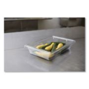 Picture of Rubbermaid® Commercial Food/Tote Boxes, 5gal, 26w x 18d x 3 1/2h, Clear