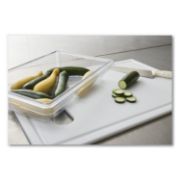 Picture of Rubbermaid® Commercial Food/Tote Boxes, 5gal, 26w x 18d x 3 1/2h, Clear