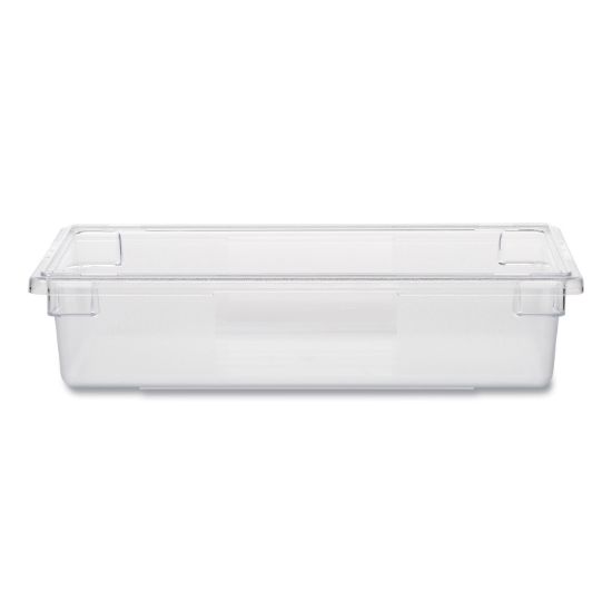 Picture of Rubbermaid® Commercial Food/Tote Boxes, 8 1/2gal, 26w x 18d x 6h, Clear