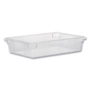 Picture of Rubbermaid® Commercial Food/Tote Boxes, 8 1/2gal, 26w x 18d x 6h, Clear