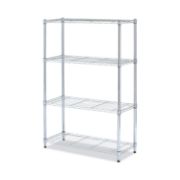 Picture of Alera® Residential Wire Shelving, Four-Shelf, 36w x 14d x 54h, Silver
