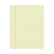 Picture of Universal® Glue Top Writing Pads, Legal Rule, Letter, Canary, 50 Sheet Pads/Pack, Dozen