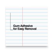 Picture of Universal® Glue Top Writing Pads, Narrow Rule, Letter, White, 50 Sheet Pads/Pack, Dozen