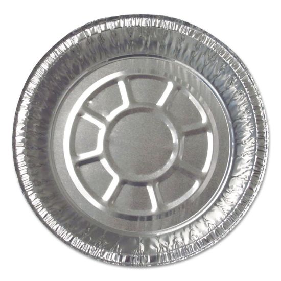 Picture of ALUMINUM ROUND CONTAINERS, 22 GAUGE, 24 OZ, 7" DIAMETER X 1.75"H, SILVER, 500/CA