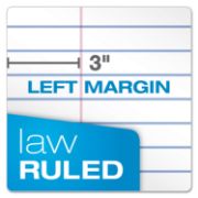 Picture of Ampad® Double Sheets Pad, Law Rule, 8 1/2 x 11 3/4, White, 100 Sheets