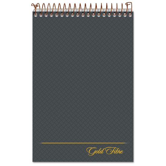 Picture of Ampad® Gold Fibre Spiral Steno Book, Gregg, 6 x 9, Grey Cover, 100 Sheets