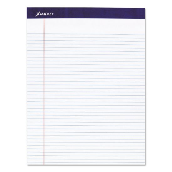 Picture of Ampad® Mead Legal Ruled Pad, 8 1/2 x 11, White, 50 Sheets, 4 Pads/Pack