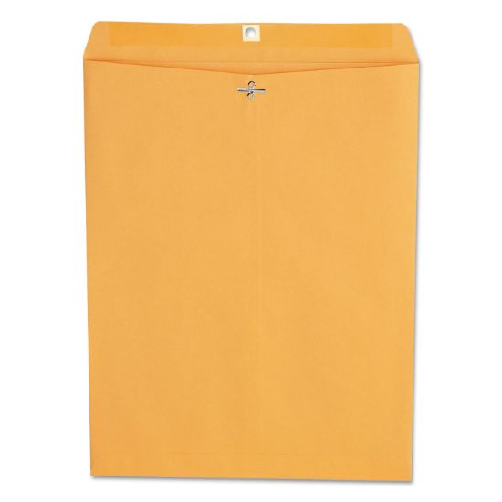 Picture of Universal® Kraft Clasp Envelope, Center Seam, 28lb, 12 x 15 1/2, Brown Kraft, 100/Box