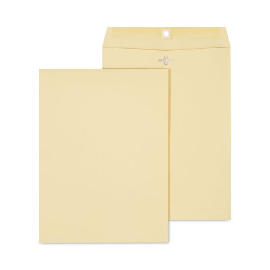 Picture of Universal® Kraft Clasp Envelope, Center Seam, 32lb, 9 x 12, Brown Kraft, 100/Box