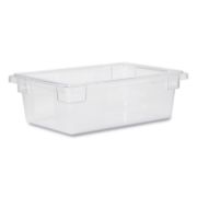 Picture of Rubbermaid® Commercial Food/Tote Boxes, 3 1/2gal, 18w x 12d x 6h, Clear