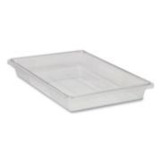 Picture of Rubbermaid® Commercial Food/Tote Boxes, 5gal, 26w x 18d x 3 1/2h, Clear
