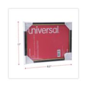 Picture of Universal® Plastic Easy Mount Frame for 8 1/2 x 11 Insert, 3/Pack, Black