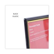 Picture of Universal® Plastic Easy Mount Frame for 8 1/2 x 11 Insert, 3/Pack, Black