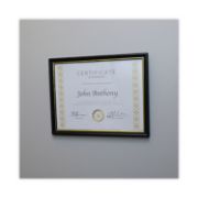 Picture of Universal® Plastic Easy Mount Frame for 8 1/2 x 11 Insert, 3/Pack, Black