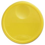 Picture of Rubbermaid® Commercial Round Storage Container Lids, 13 1/2 dia x 2 3/4h, Yellow