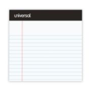 Picture of Universal® Premium Ruled Writing Pads, White, 5 x 8, Legal Rule, 50 Sheets, 12 Pads