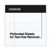 Picture of Universal® Premium Ruled Writing Pads, White, 5 x 8, Legal Rule, 50 Sheets, 12 Pads